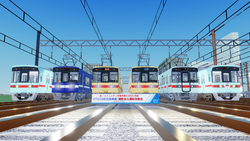 R7050形社員車両撮影会の様子